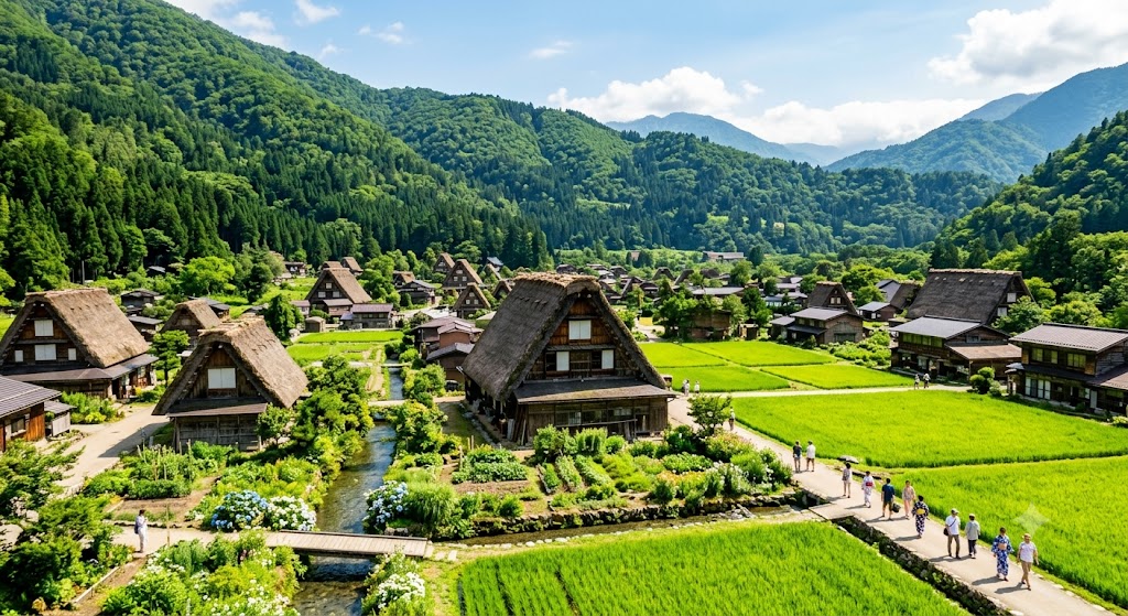 7月の白川郷 ７月に岐阜旅するなら